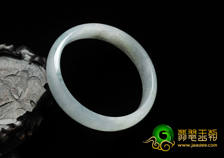 冰种飘花缅甸翡翠手镯（56.4mm）