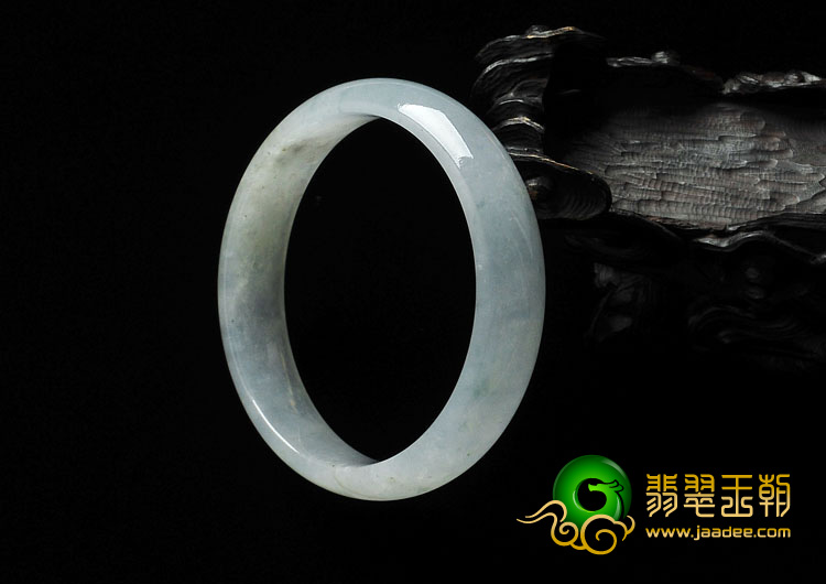 冰种飘花缅甸翡翠手镯（56.4mm）