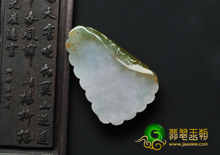 糯冰种三彩缅甸翡翠金玉满堂挂件