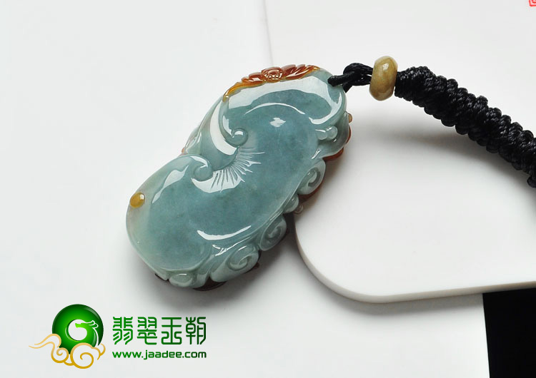 糯冰种晴水褐红翡缅甸翡翠金玉满堂挂件