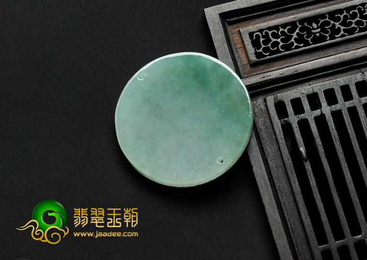 糯冰种晴水缅甸翡翠一路发挂件