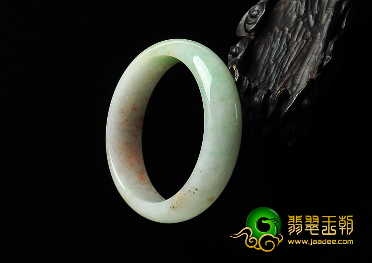 糯冰种三彩缅甸翡翠手镯（57.3mm）