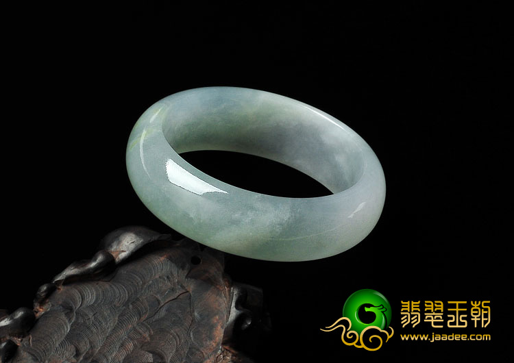 冰种晴水缅甸翡翠手镯（49.5mm）