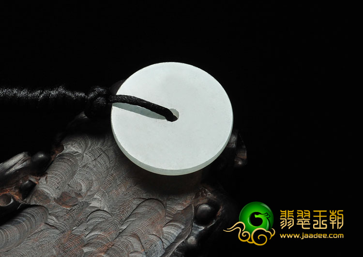 冰种晴水缅甸翡翠平安扣挂件