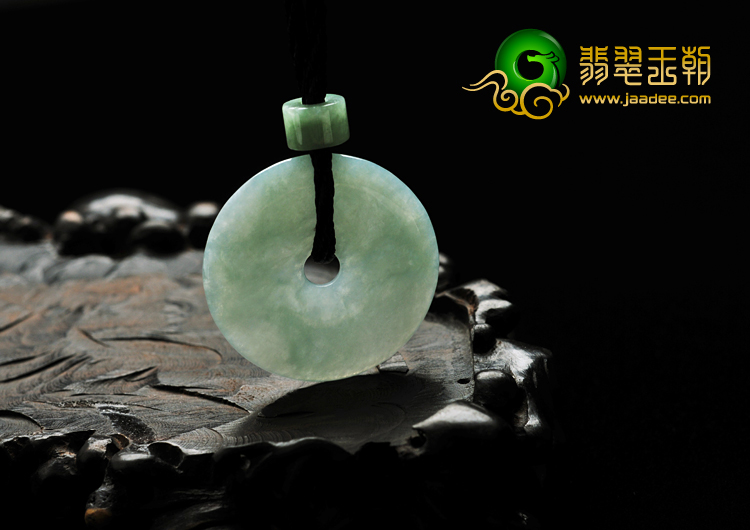 糯冰种晴水缅甸翡翠A货平安扣挂件