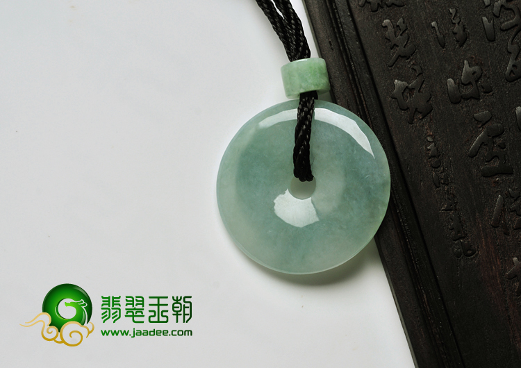 糯冰种晴水缅甸翡翠A货平安扣挂件