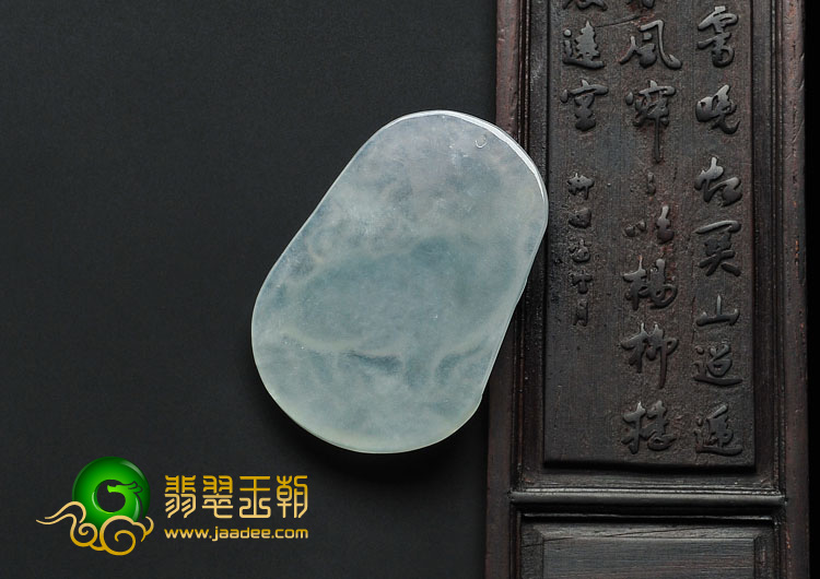 冰种晴水缅甸翡翠A货虎牌挂件