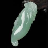 (超值推荐)糯冰种晴水缅甸翡翠福瓜挂件