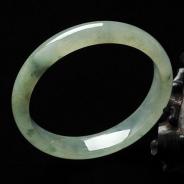 冰种飘花缅甸翡翠手镯（56.6mm）