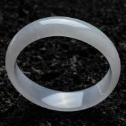 糯冰种淡紫罗兰缅甸翡翠贵妃镯（51.4mm-45.9mm）