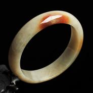 细糯种黄翡缅甸翡翠手镯（58mm）