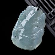 糯冰种晴水缅甸翡翠节节高升挂件