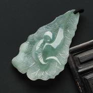 冰种晴水缅甸翡翠A货如意发财挂件