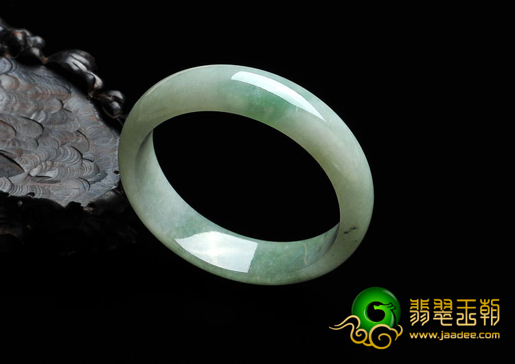 糯冰种晴水缅甸翡翠A货手镯（57.8mm）