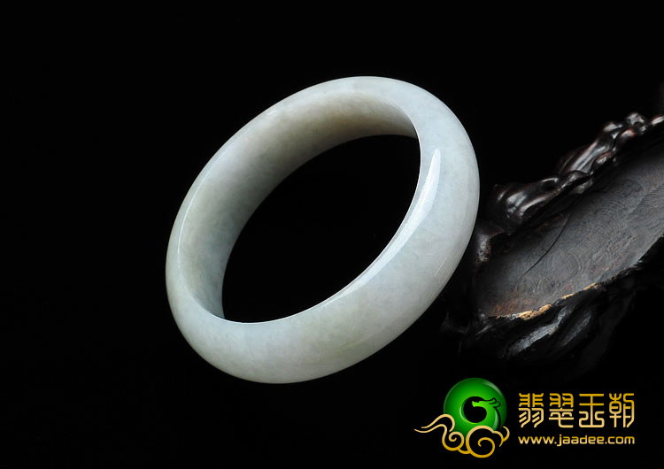 糯冰种晴水缅甸翡翠A货手镯（55.4mm）