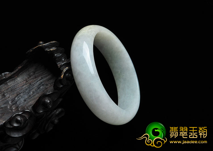 糯冰种晴水缅甸翡翠A货手镯（55.4mm）