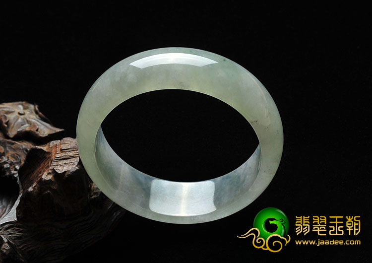 冰种晴水缅甸翡翠A货手镯（56.1mm）