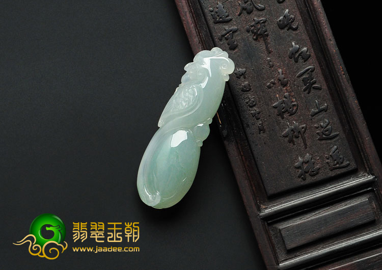 糯冰种晴水缅甸翡翠A货吉祥鸟挂件