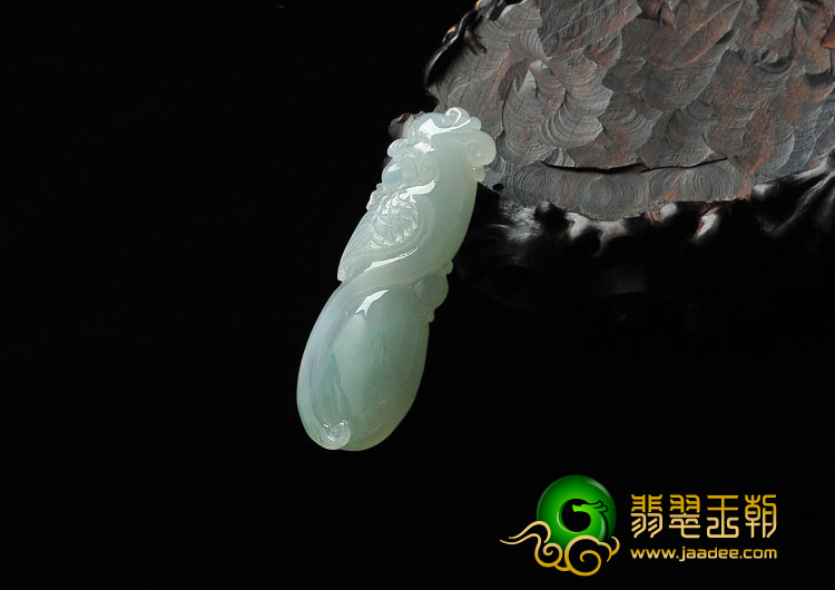 糯冰种晴水缅甸翡翠A货吉祥鸟挂件