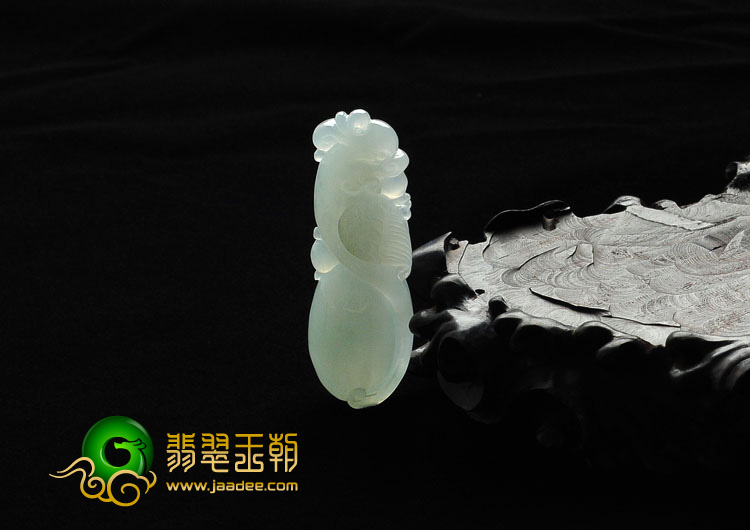 糯冰种晴水缅甸翡翠A货吉祥鸟挂件