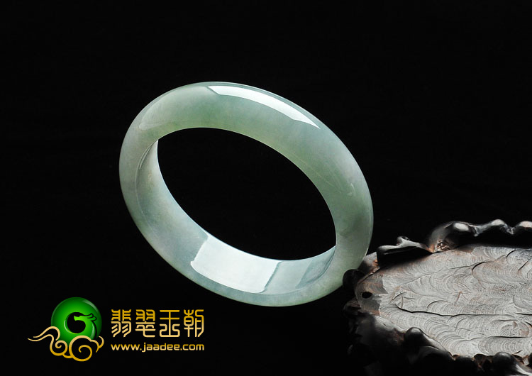 糯冰种晴水缅甸翡翠A货手镯（57.4mm）