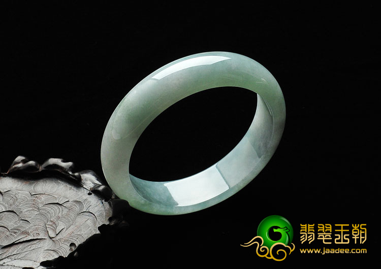 糯冰种晴水缅甸翡翠A货手镯（57.4mm）