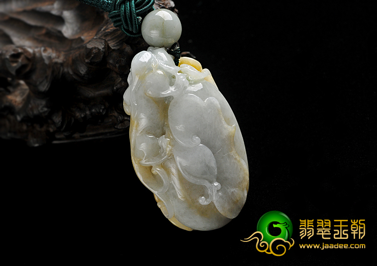 细糯种红黄翡缅甸翡翠A货貔貅送福手玩件