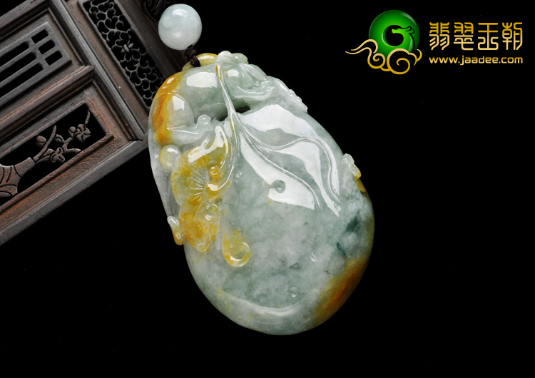 糯冰种黄翡缅甸翡翠A货貔貅送福手玩件