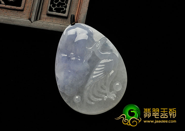 糯冰种紫罗兰缅甸翡翠A货一路连科挂件