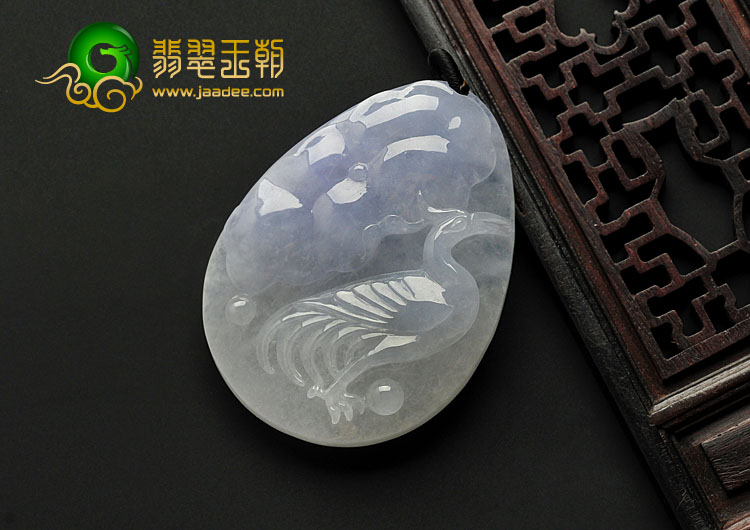 糯冰种紫罗兰缅甸翡翠A货一路连科挂件