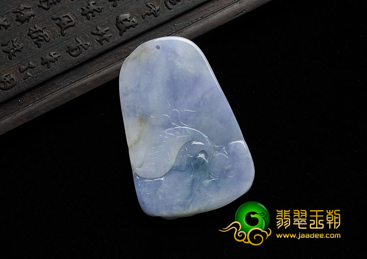 糯冰种紫罗兰略飘花缅甸翡翠A货金玉满堂挂件