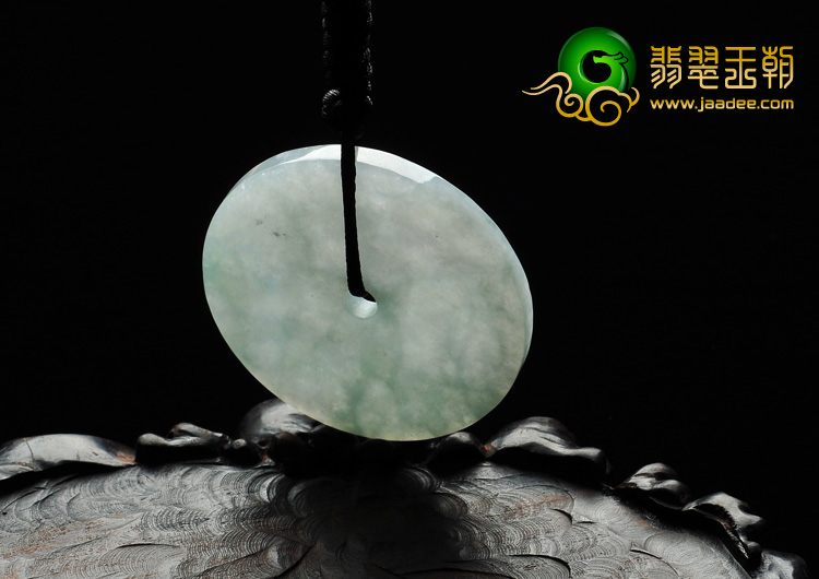 糯冰种晴水缅甸翡翠A货平安扣挂件