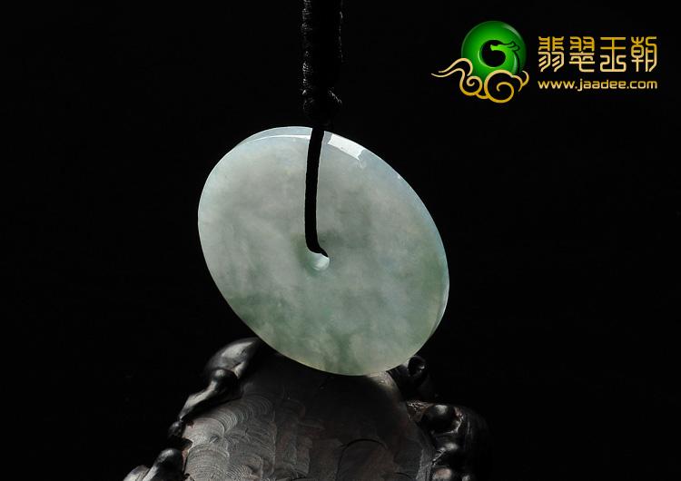 糯冰种晴水缅甸翡翠A货平安扣挂件