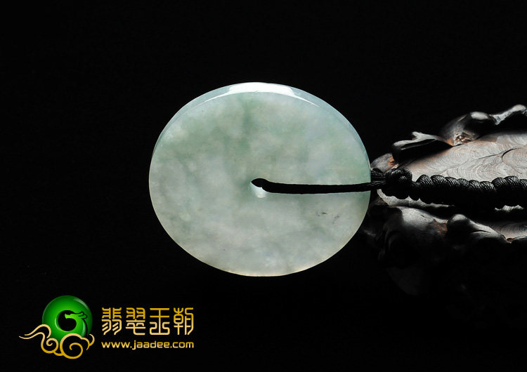 糯冰种晴水缅甸翡翠A货平安扣挂件