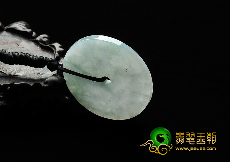 糯冰种晴水缅甸翡翠A货平安扣挂件