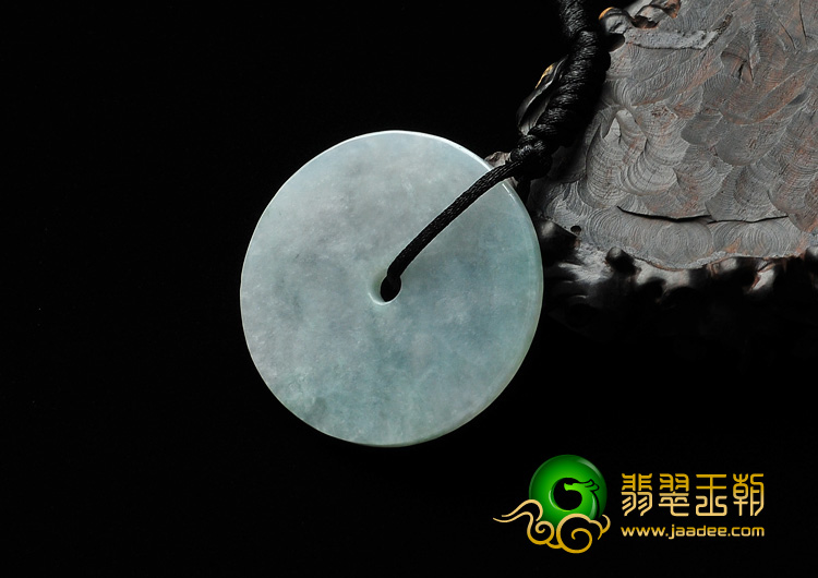 糯冰种晴水缅甸翡翠A货平安扣挂件