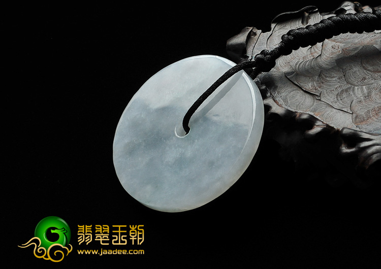 糯冰种晴水缅甸翡翠A货平安扣挂件