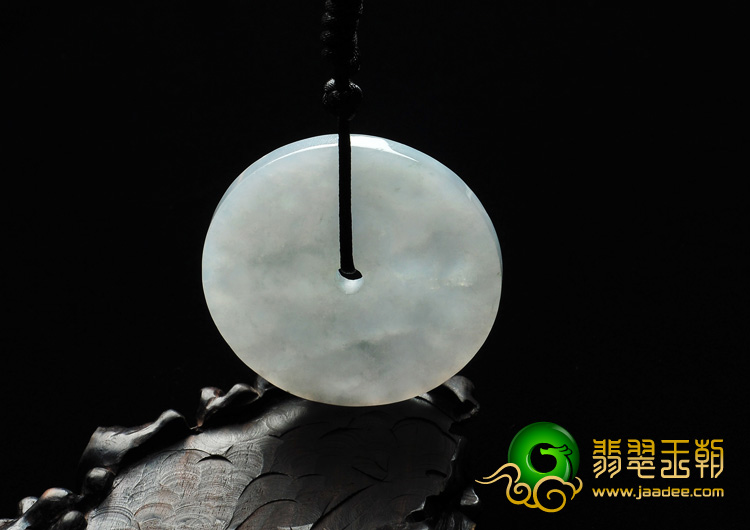 糯冰种晴水缅甸翡翠A货平安扣挂件