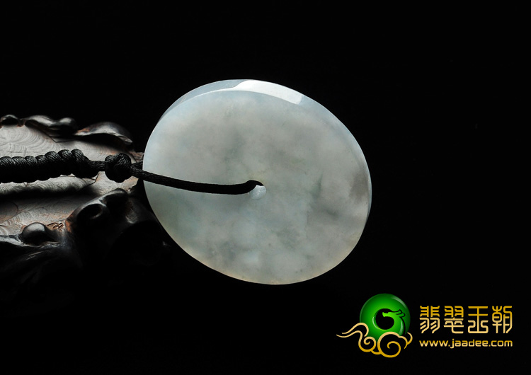 糯冰种晴水缅甸翡翠A货平安扣挂件