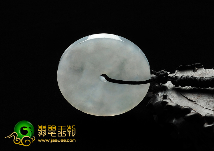 糯冰种晴水缅甸翡翠A货平安扣挂件