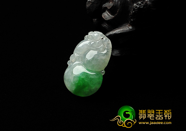 冰种飘阳绿缅甸翡翠A货福禄寿挂件