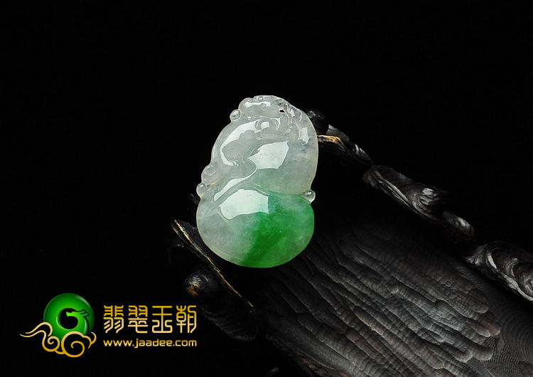 冰种飘阳绿缅甸翡翠A货福禄寿挂件