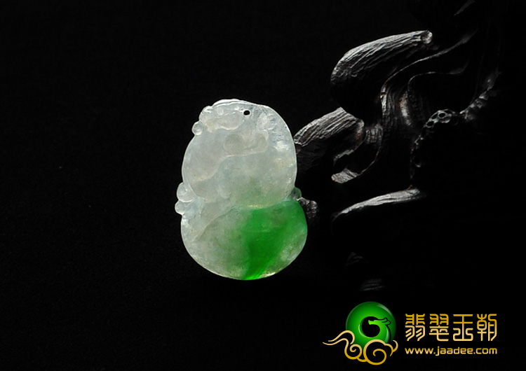 冰种飘阳绿缅甸翡翠A货福禄寿挂件