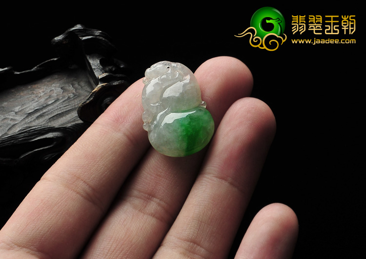 冰种飘阳绿缅甸翡翠A货福禄寿挂件