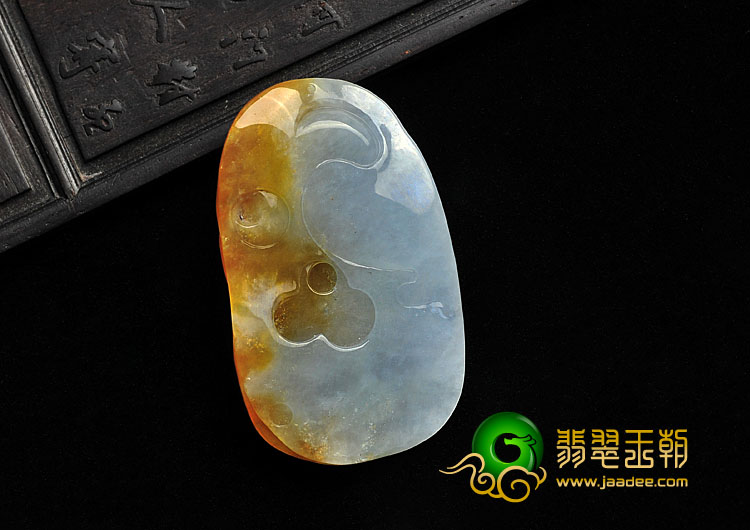 糯冰种黄翡缅甸翡翠A货童子挂件