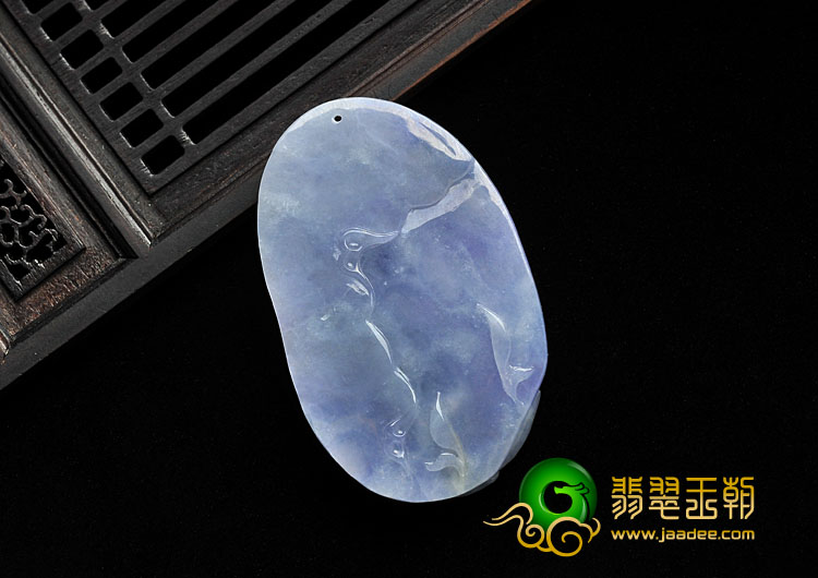 冰种紫罗兰缅甸翡翠A货蝶恋花挂件