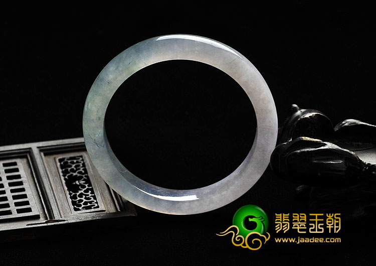 冰种紫罗兰晴水缅甸翡翠A货手镯（54.2mm）