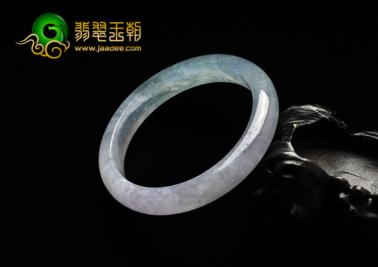 冰种紫罗兰晴水缅甸翡翠A货手镯（54.2mm）