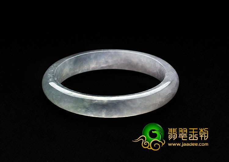 冰种紫罗兰晴水缅甸翡翠A货手镯（54.2mm）