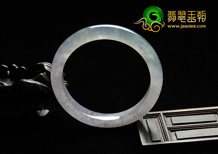 冰种紫罗兰晴水缅甸翡翠A货手镯（54.2mm）